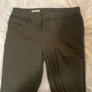Kut from the Kloth Olive Green Skinny Ankle Pants
